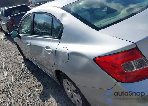 2012 Honda Civic Lx z USA, uszkodzony, nr VIN 2HGFB2F53CH560566
